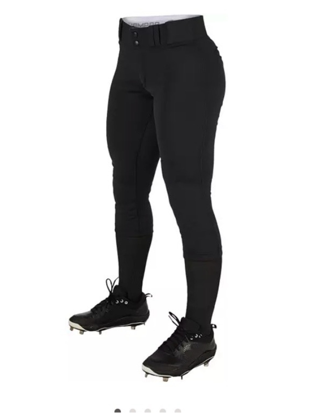CHAMPRO Women's Tournament Traditional Low-Rise Softball Pant size small Black